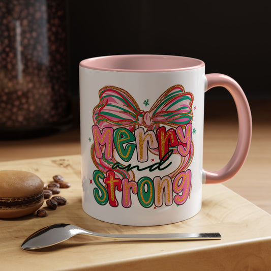 Merry and Strong Christmas Gym Mug