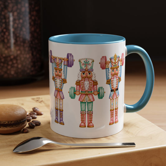 Nutcracker Christmas Weightlifting Mug