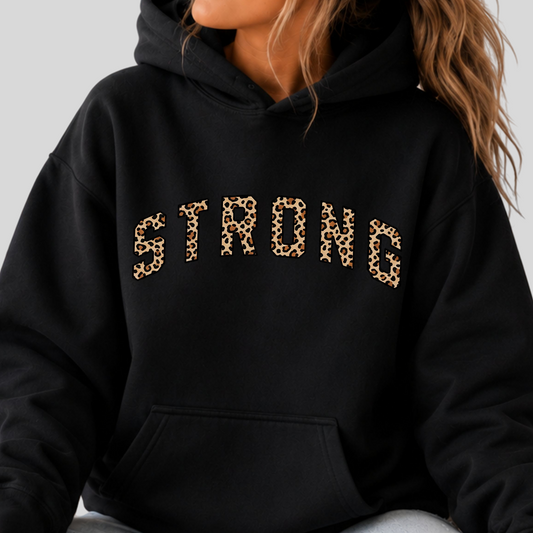 Strong Leopard Cozy Hoodie