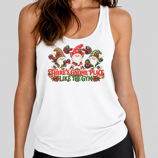 There's Gnome Place Like the Gym Christmas Tank