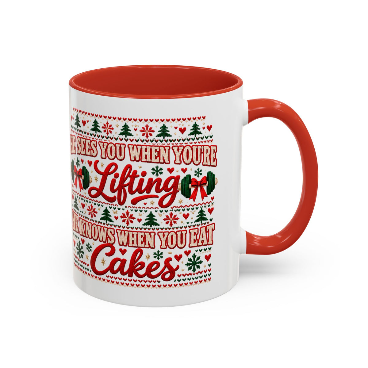 He Sees You Lifting Christmas Mug