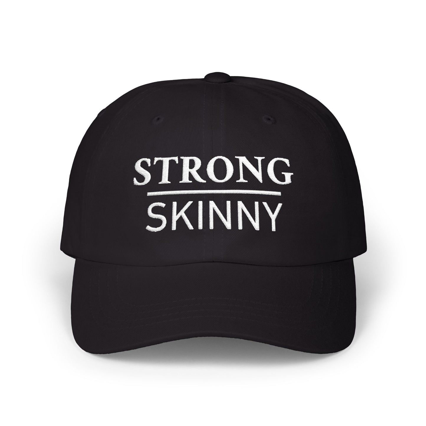 Strong Over Skinny Embroidered Hat