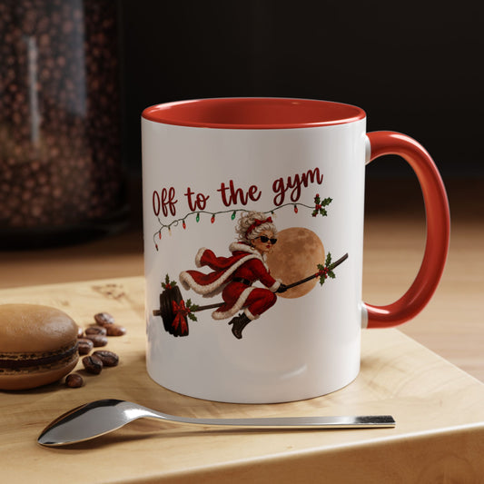 Off to the Gym Christmas Mug