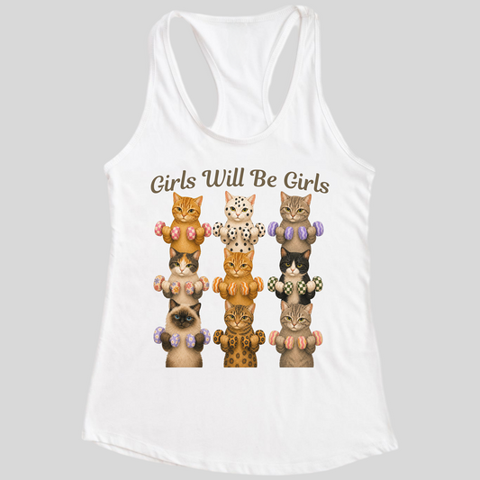 Girls Will Be Girls Cat Tank