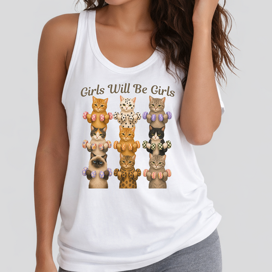 Girls Will Be Girls Cat Tank