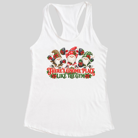 There's Gnome Place Like the Gym Christmas Tank