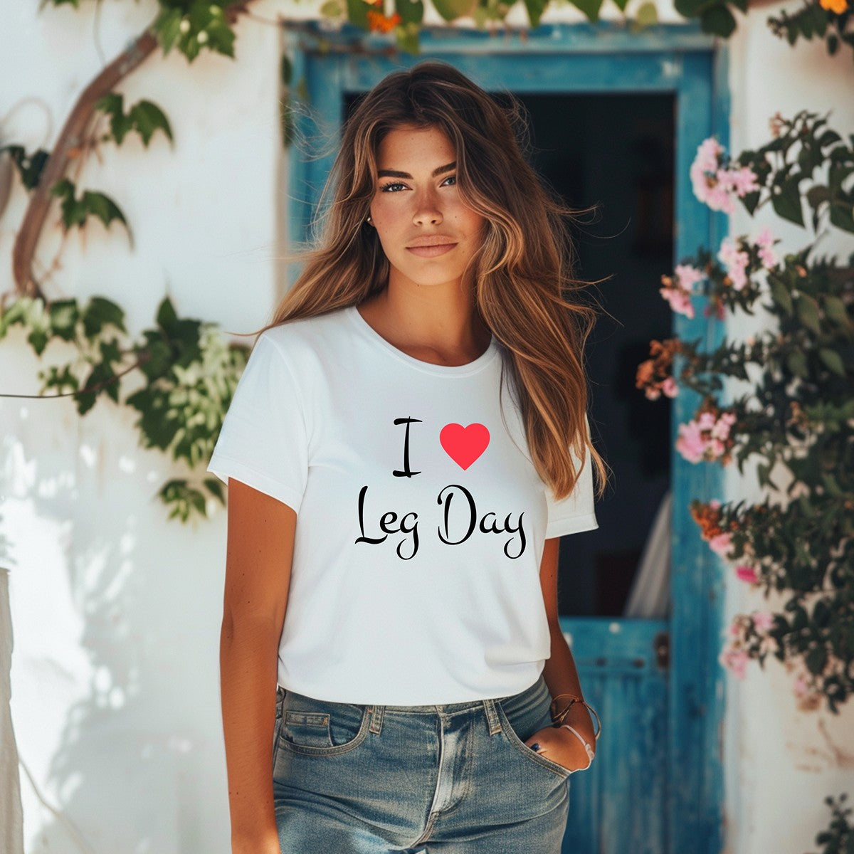 I Love Leg Day Premium Organic Cotton T Shirt