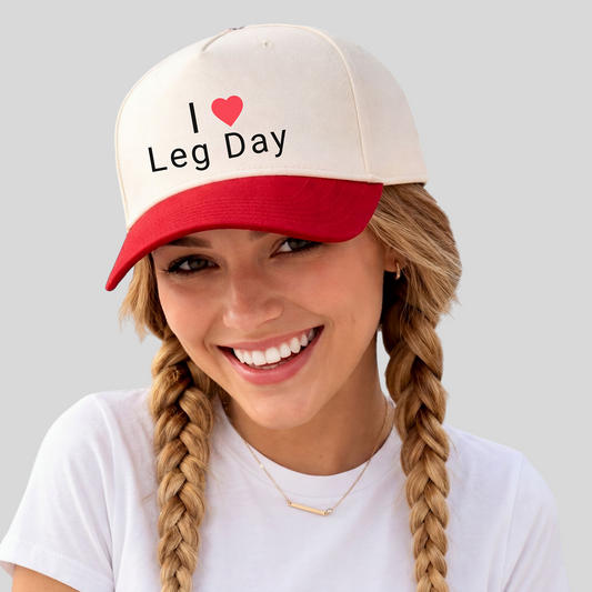 Love Leg Day Embroidered Hat