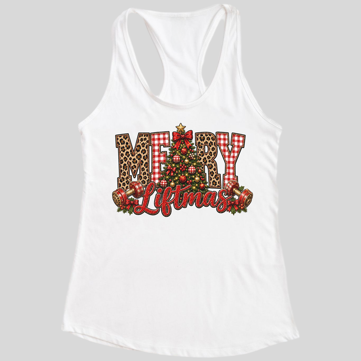 Merry Liftmas Christmas Gym Tank
