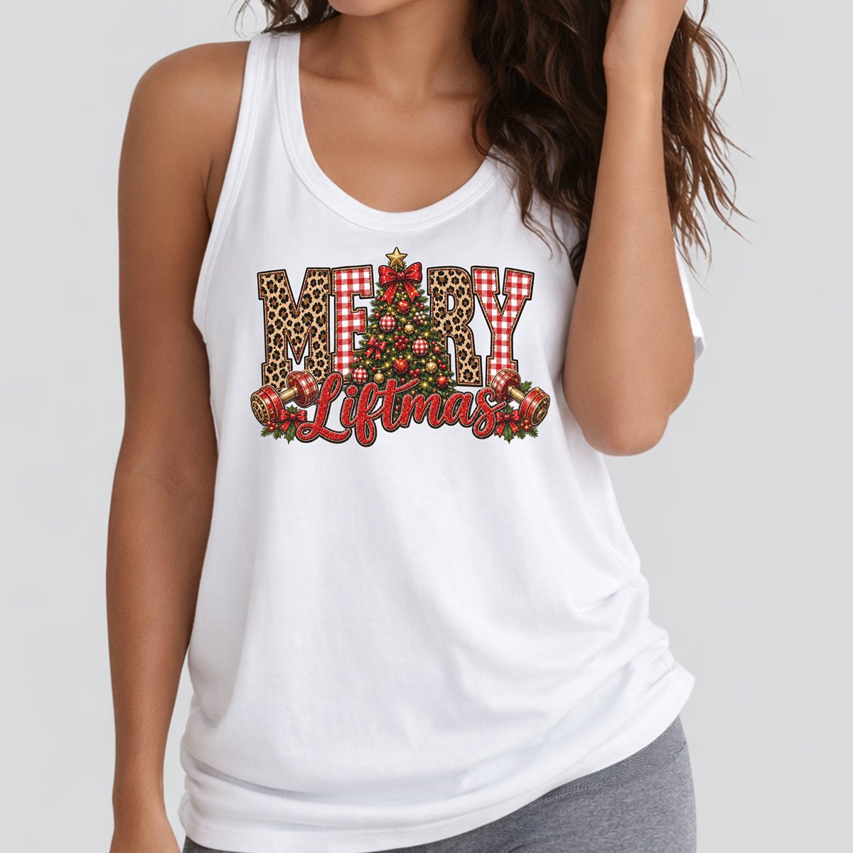 Merry Liftmas Christmas Gym Tank
