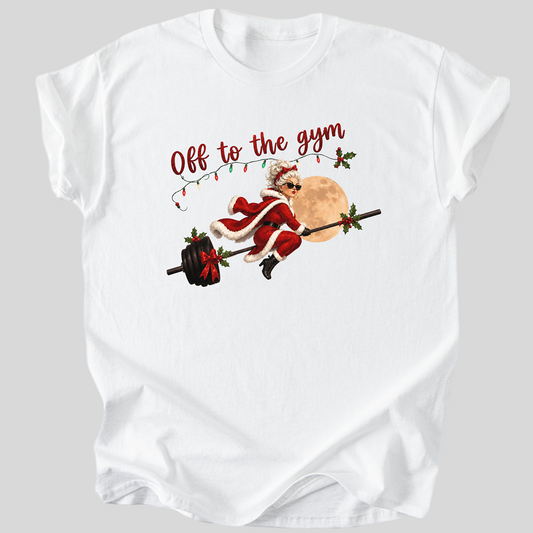 Off to the Gym Christmas Tee