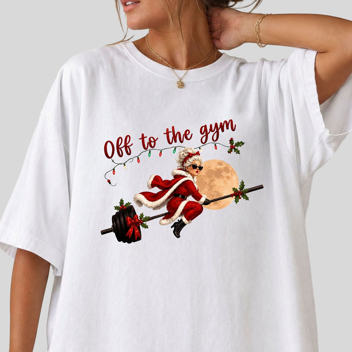 Off to the Gym Christmas Tee