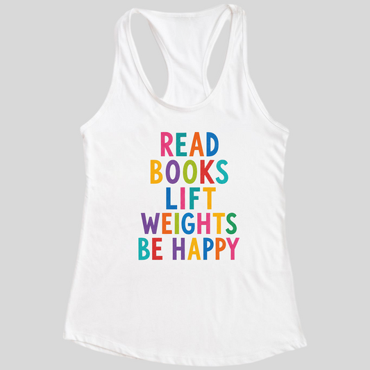 Read Books Be Happy Tank