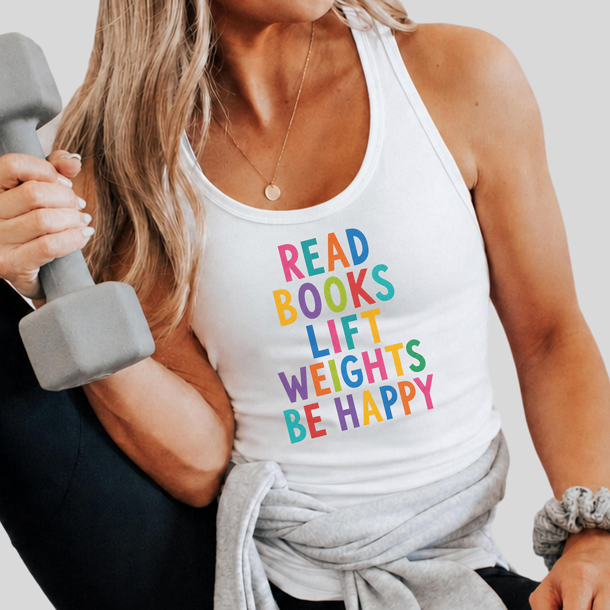 Read Books Be Happy Tank