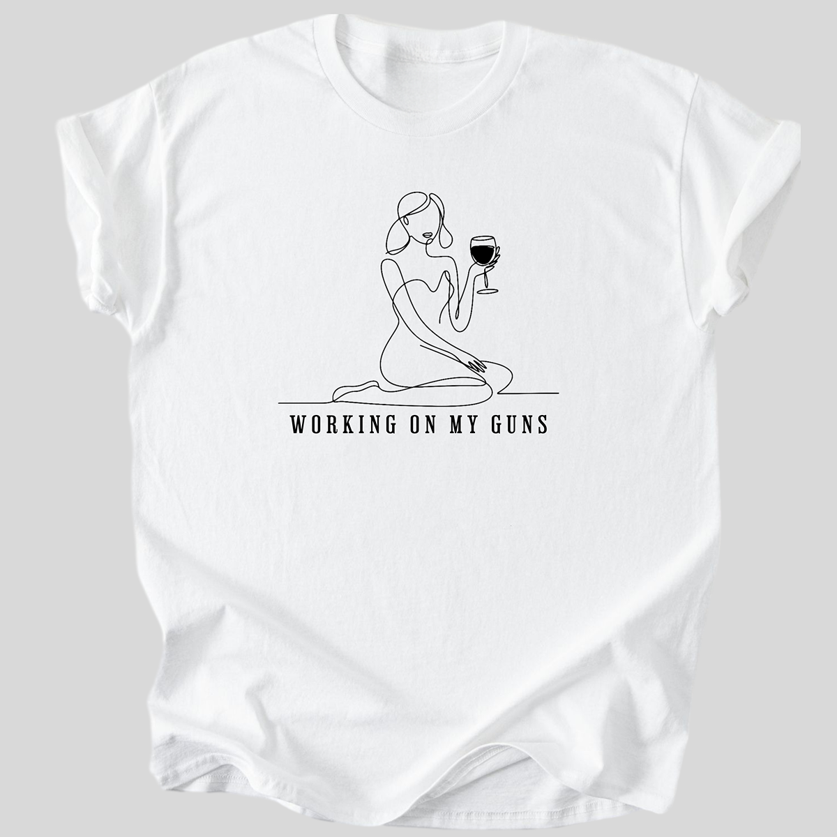 Working on My Guns Premium Organic Cotton T-Shirt